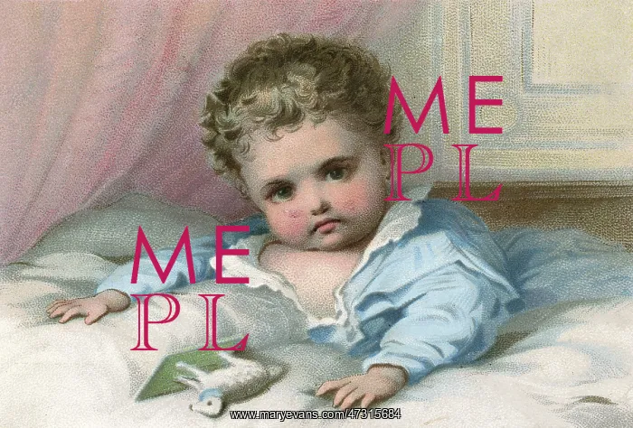  : CHILD IN BED 1 / 3 C1880