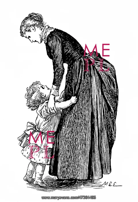 : CHILD CLINGS TO MOTHER : CHILD CLINGS TO MOTHER