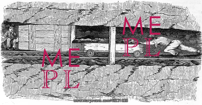 : Child labor in a mine in the 19th century : Child labor in a mine in the 19th century