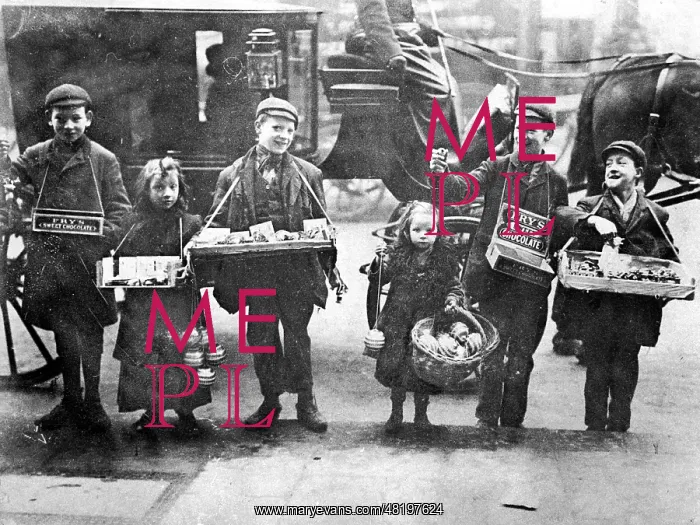 : Child labour in London, 1908 : Child labour in London, 1908