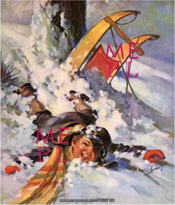 : Child Lying in Snow : Child Lying in Snow