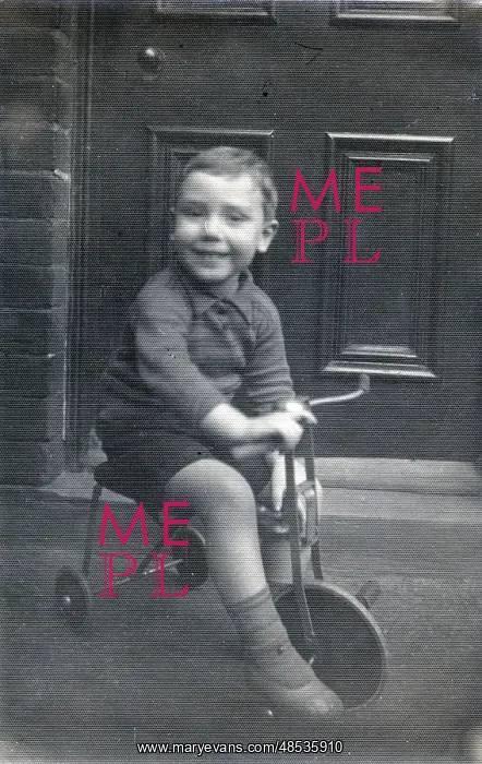 : Child on Miniature Tricycle : Child on Miniature Tricycle