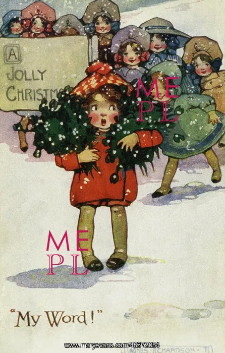 : Child with mistletoe : Child with mistletoe