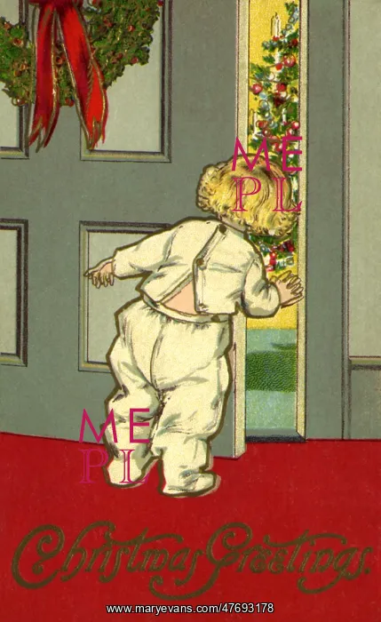  : Child Peeking Through Door