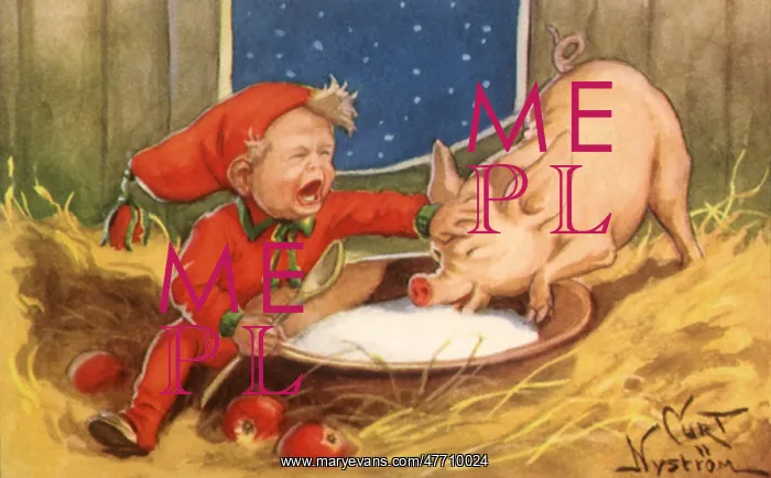  : Child with Pig and Milk