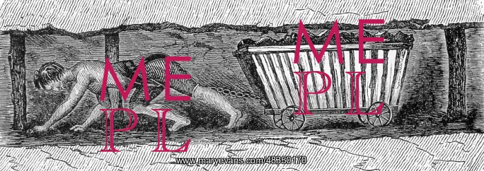 : Child pulling a coal wagon, 1844 : Child pulling a coal wagon, 1844