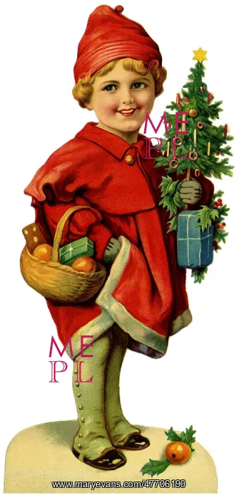 : Child in Red and Tree