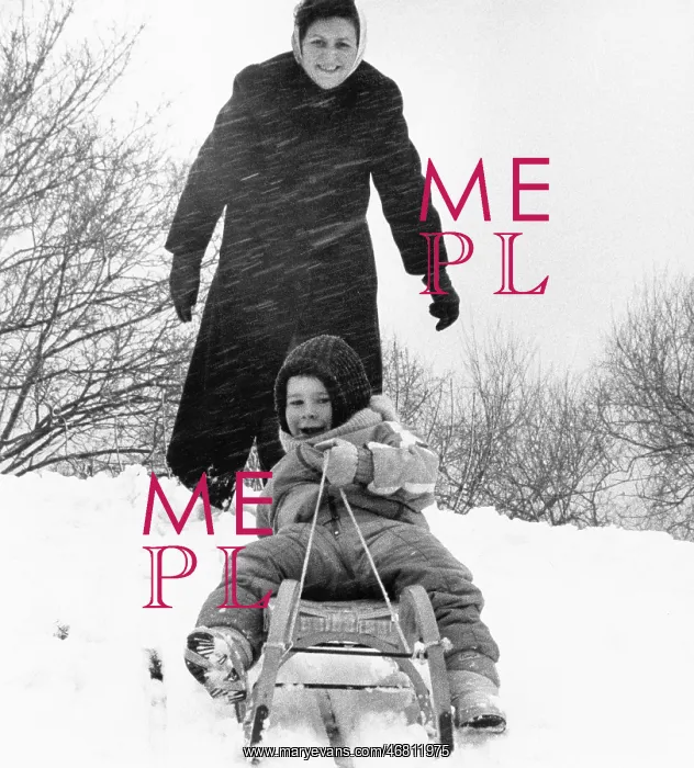 : Child on a sled 1988 : Child on a sled 1988
