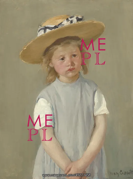 : Child in a Straw Hat : Child in a Straw Hat