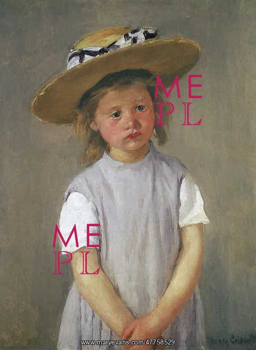  : Child in Straw Hat, by Cassatt