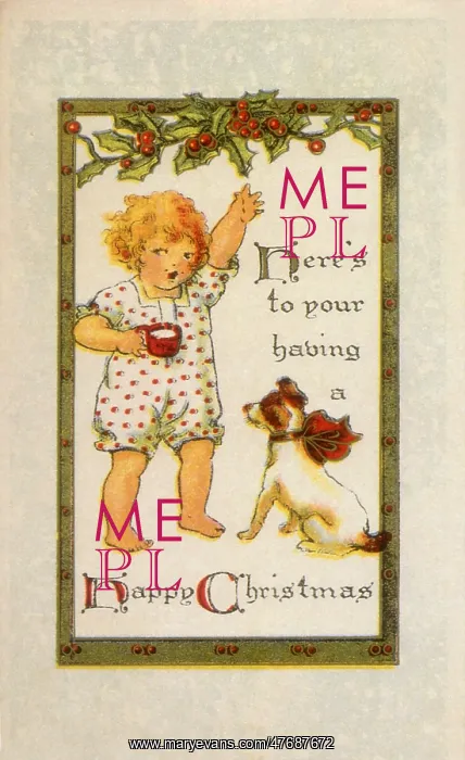  : Child Toasting to Dog