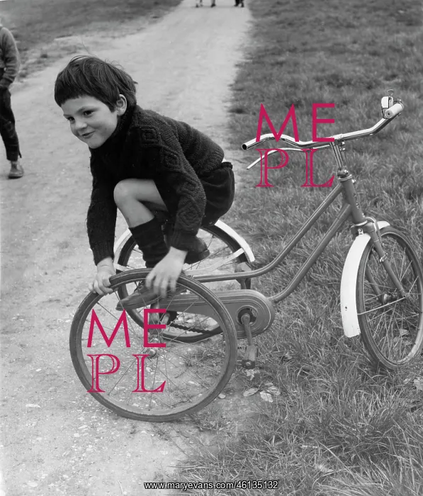 : Child on a tricycle : Child on a tricycle