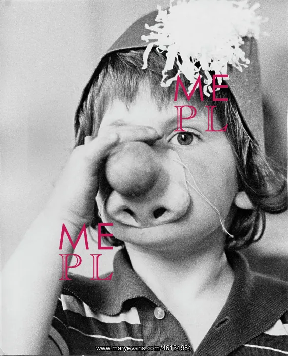 : Child wearing a party mask and hat : Child wearing a party mask and hat