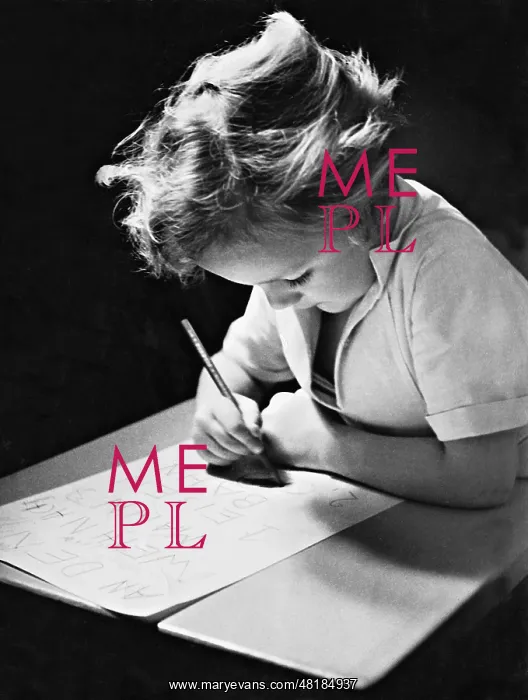 : A child writes a wish list, 1934 : A child writes a wish list, 1934