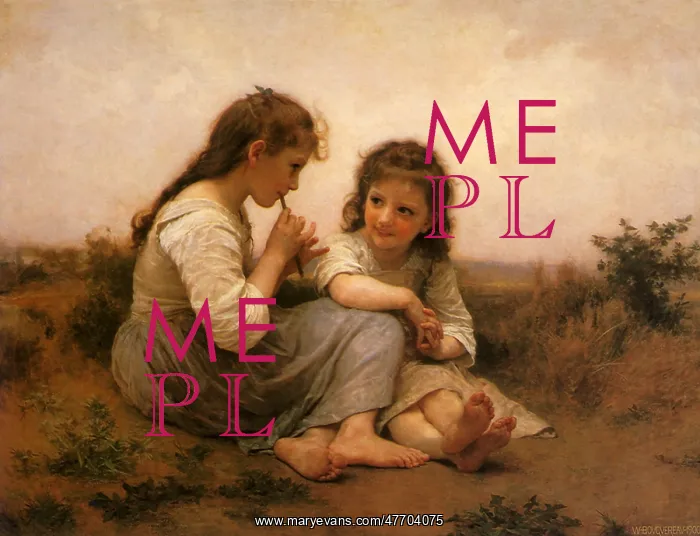 : Childhood Idyll, by Bouguereau : Childhood Idyll, by Bouguereau