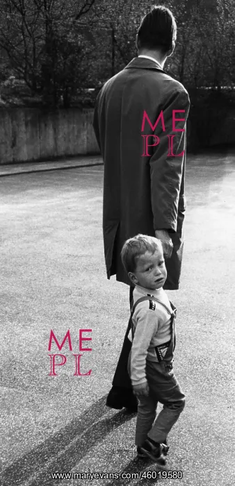 : Children. Boy holding his father?s hand, 1960s : Children. Boy holding his father?s hand, 1960s