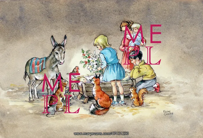  : Children and Animals around the Crib