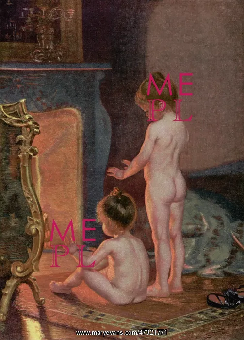 : Children after their Bath 1890 : Children after their Bath 1890