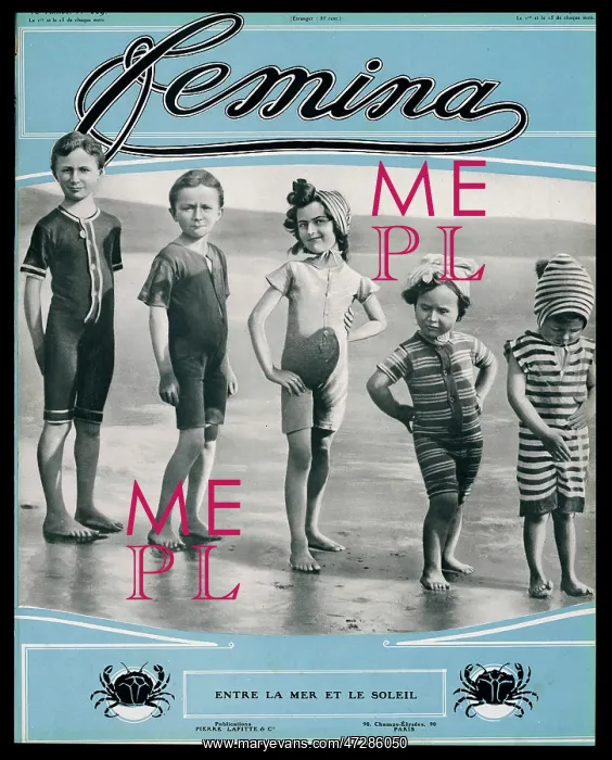  : Children on beach 1910