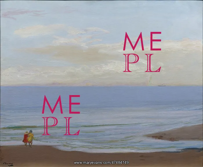 : Two Children on the Beach : Two Children on the Beach