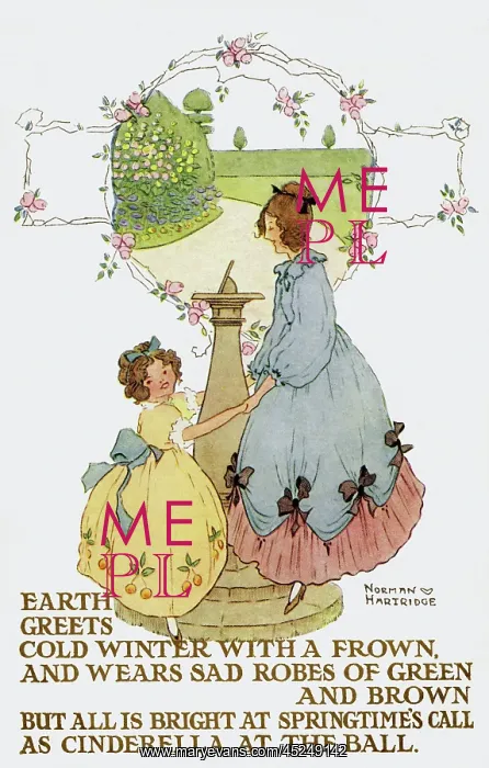 : Children in a beautiful garden : Children in a beautiful garden