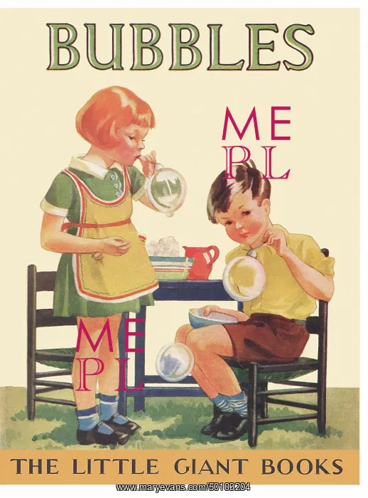: Children Blowing Bubbles : Children Blowing Bubbles
