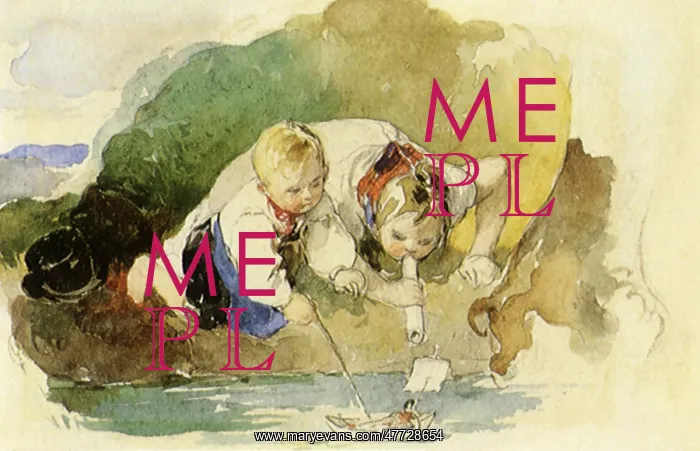  : Children with Boats