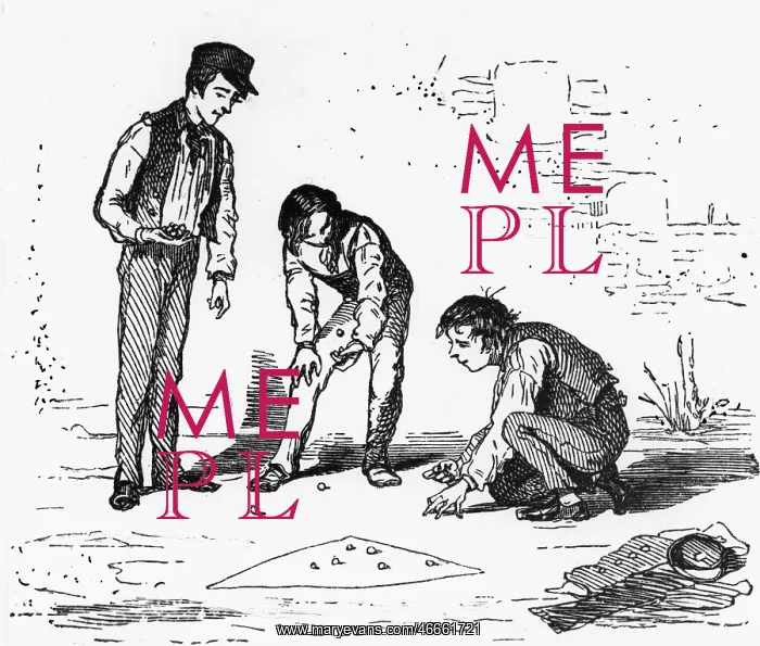 : children, boys playing marbles, drawing, late : children, boys playing marbles, drawing, late