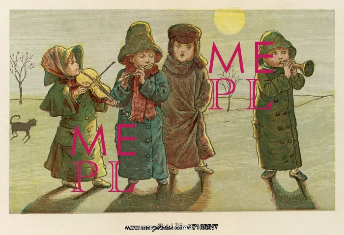 : Children carol singing : Children carol singing
