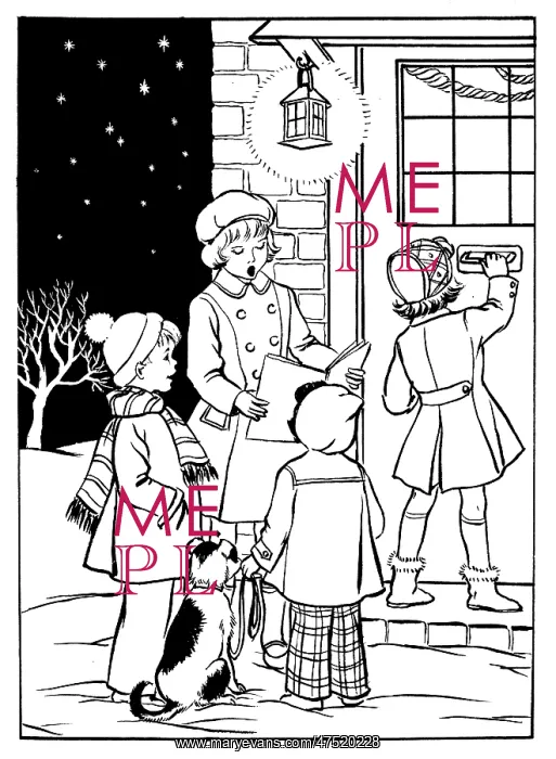 : Children carol singing : Children carol singing