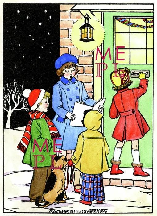 : Children carol singing : Children carol singing