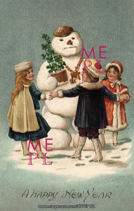 : Children circle Snowman