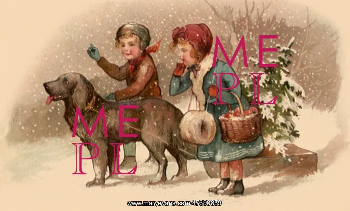 : Children and Dogsled : Children and Dogsled