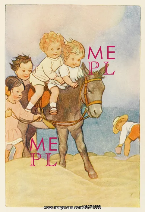 : CHILDREN ON DONKEY RIDE : CHILDREN ON DONKEY RIDE