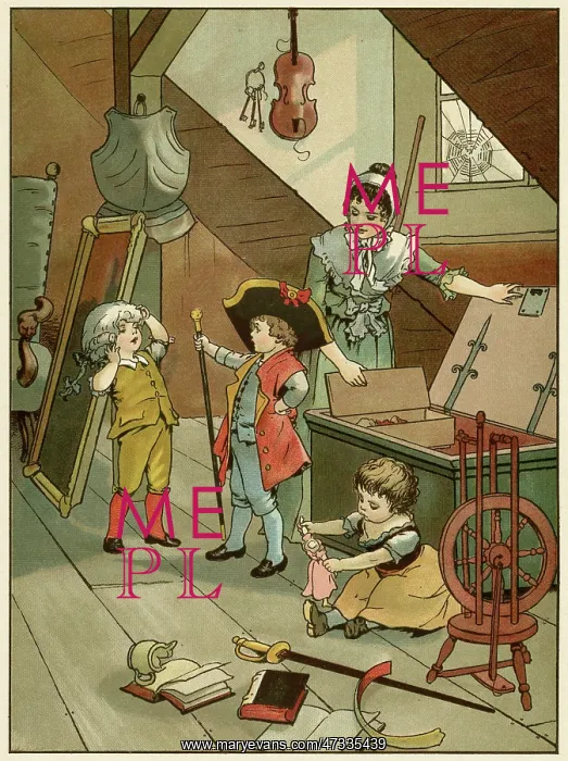 : Children dressing up 1890 : Children dressing up 1890