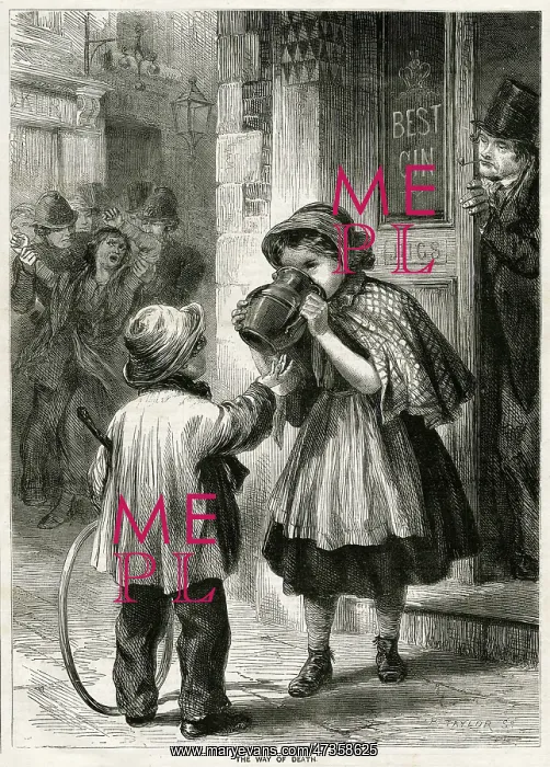 : Children drinking 1867 : Children drinking 1867
