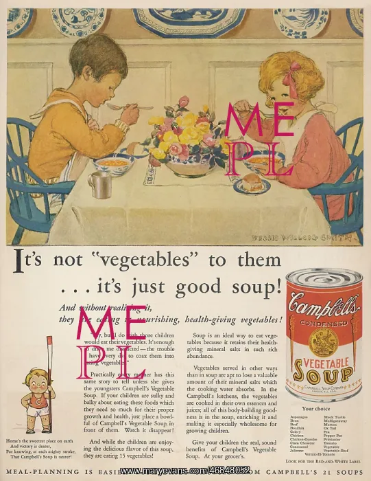 : CHILDREN EATING SOUP : CHILDREN EATING SOUP