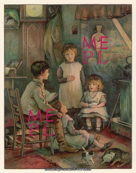  : CHILDREN / FIRESIDE C1880