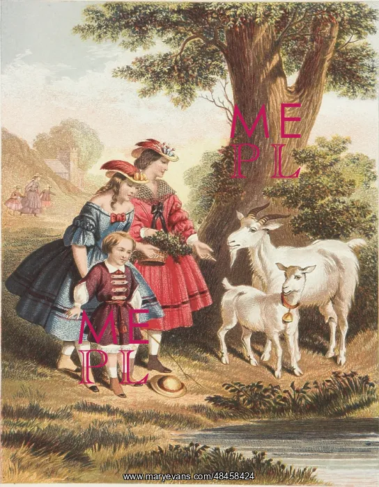  : Children and goats
