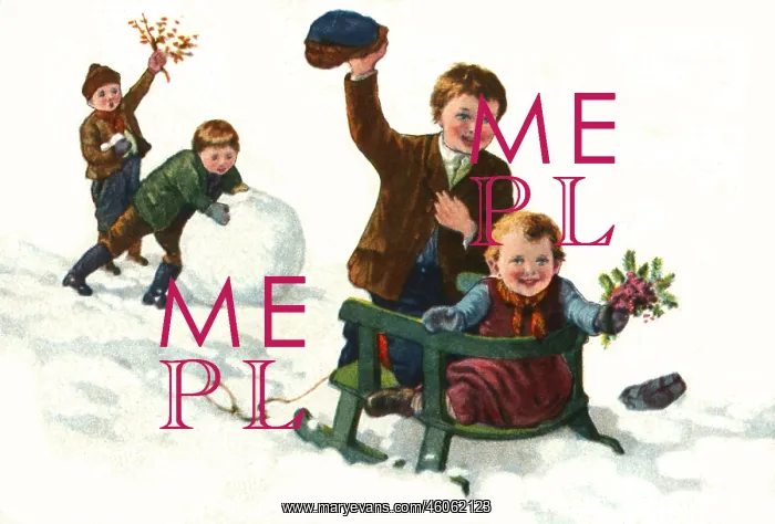 : children, going by sledge, Germany, circa 1929 : children, going by sledge, Germany, circa 1929
