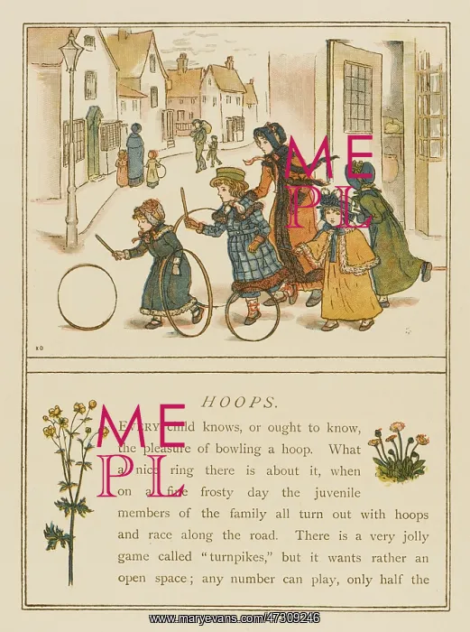: CHILDREN / HOOPS / 1889 : CHILDREN / HOOPS / 1889