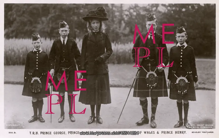 : Five of the children of King George V : Five of the children of King George V