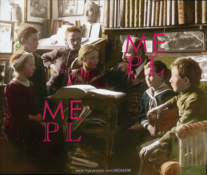 : Children listening to a story : Children listening to a story