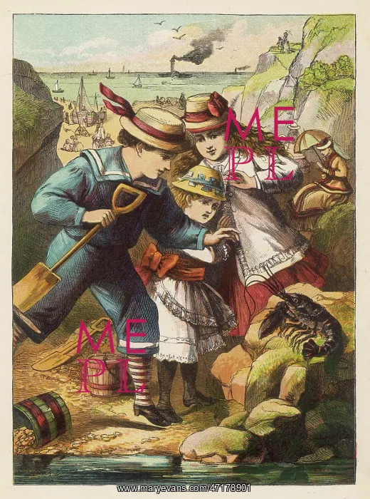  : Children find a lobster