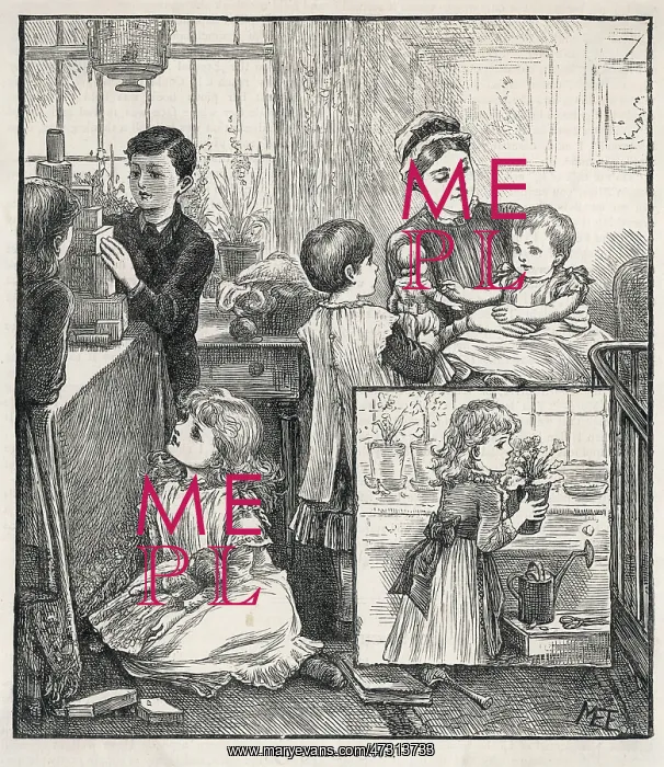 : CHILDREN IN NURSERY 19C : CHILDREN IN NURSERY 19C