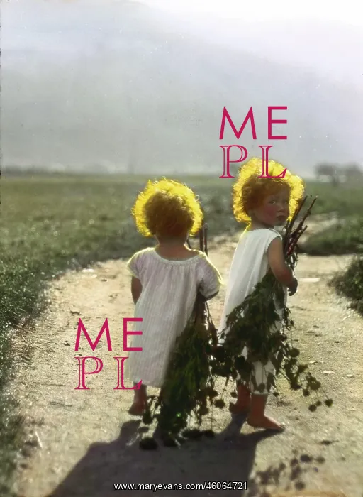 : Children on a path : Children on a path