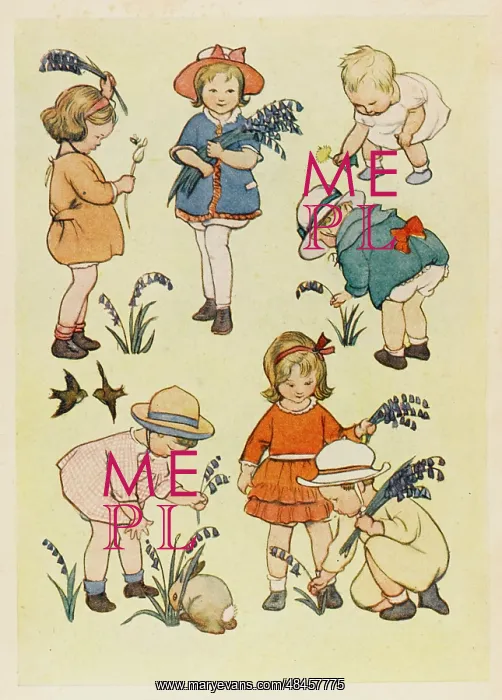 : CHILDREN PICKING FLOWERS : CHILDREN PICKING FLOWERS