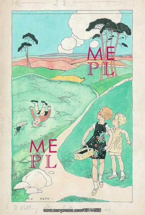 : Children picking fruit, one fallen over : Children picking fruit, one fallen over