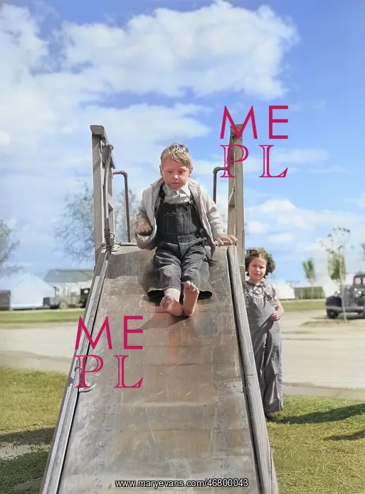 : Children - playground - migratory labour camp : Children - playground - migratory labour camp