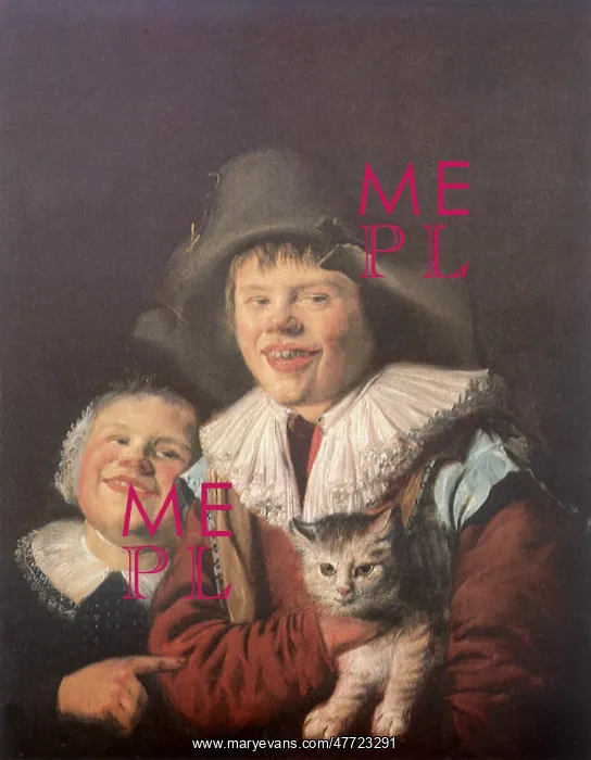  : Children playing with a Cat